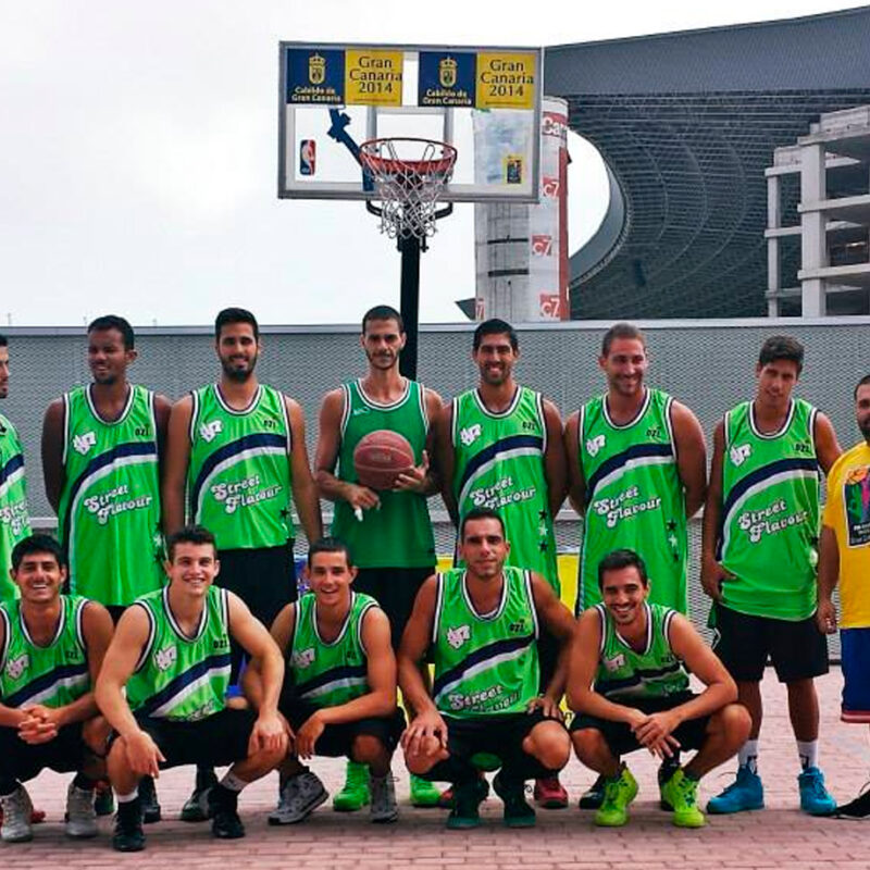 StreetFlavour realiza un showcase en el Gran Canaria Arena durante la promoción del Mundial de Baloncesto 2014